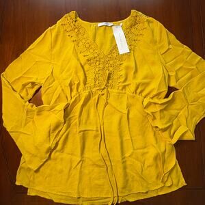 NWT Rosegal Yellow Top Size Large